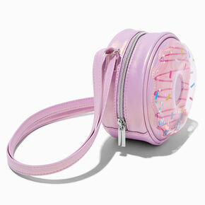 Purple Frosted Donut Mini Mart Crossbody Bag,