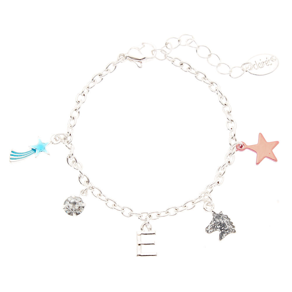 Glitter Initial Jewellery Gift Set - E, 3 Pack,