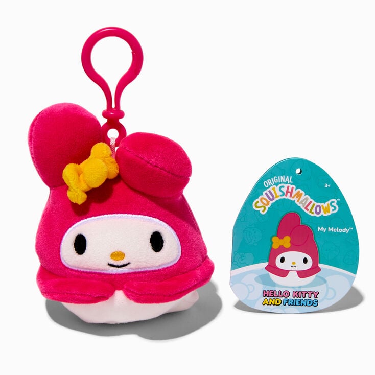 Squishmallows&trade; x Hello Kitty&reg; And Friends 3.5&#39;&#39; My Melody&trade; Plush Bag Clip,