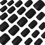Matte Black Medium Square Vegan Faux Nail Set - 24 Pack,