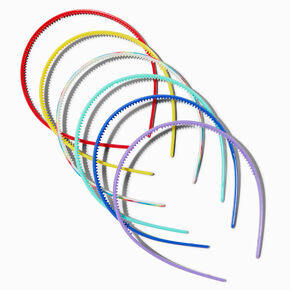 Claire&#39;s Club Rainbow Plastic Headbands - 6 Pack,