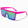 Lunettes de soleil &eacute;cran rose vif,