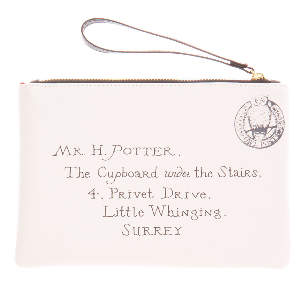 Harry Potter™ Hogwarts Acceptance Letter Faux Leather Pouch - White,