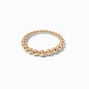Gold-tone Stainless Steel Ball Ring ,