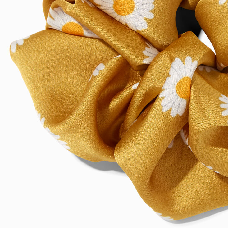 Giant Silky Yellow Daisy Hair Scrunchie