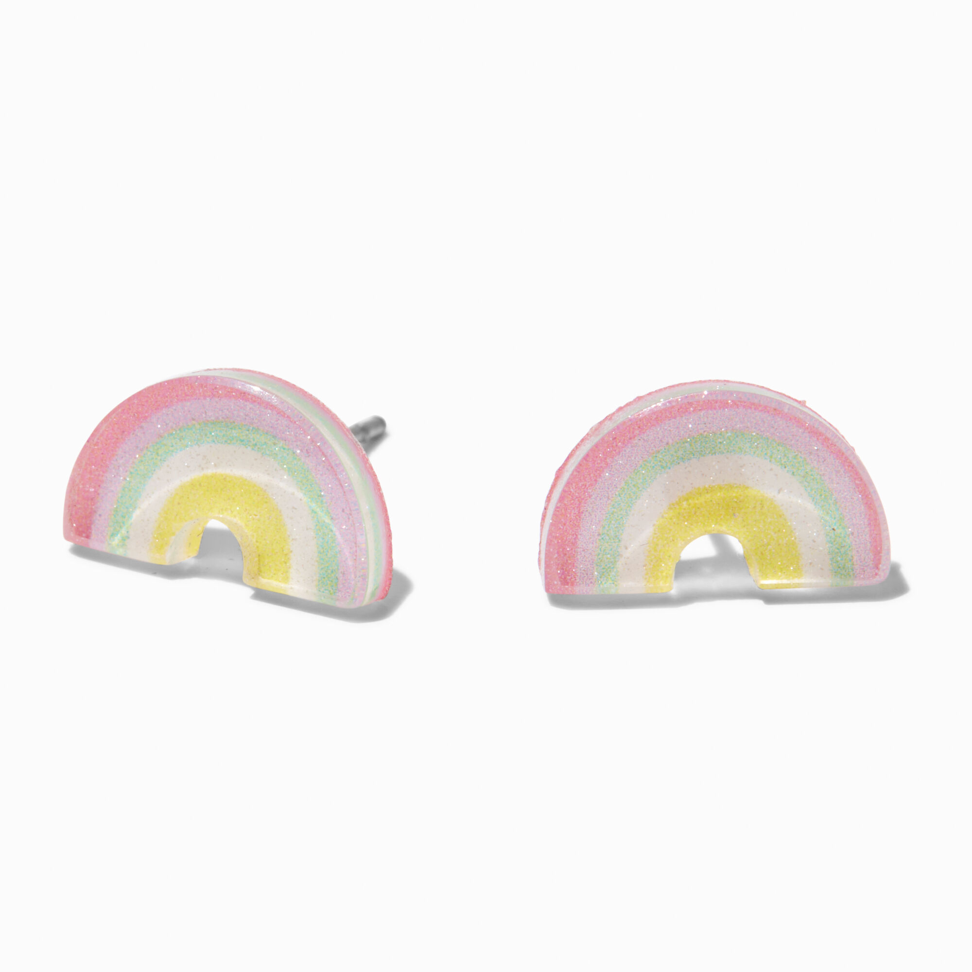 Rainbow acrylic earrings hotsell