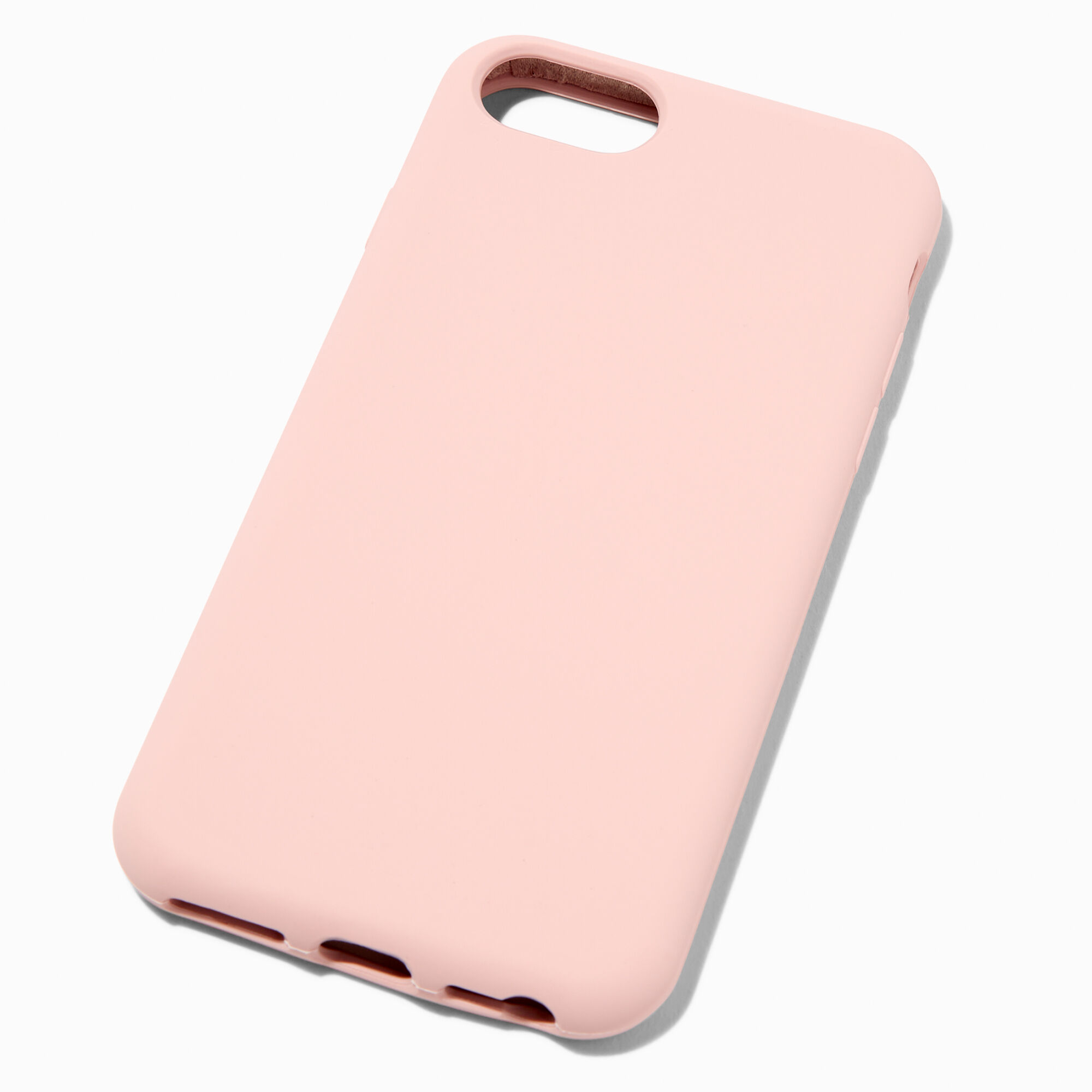 View Claires Solid Blush Silicone Phone Case Fits Iphone 678 Se Pink information
