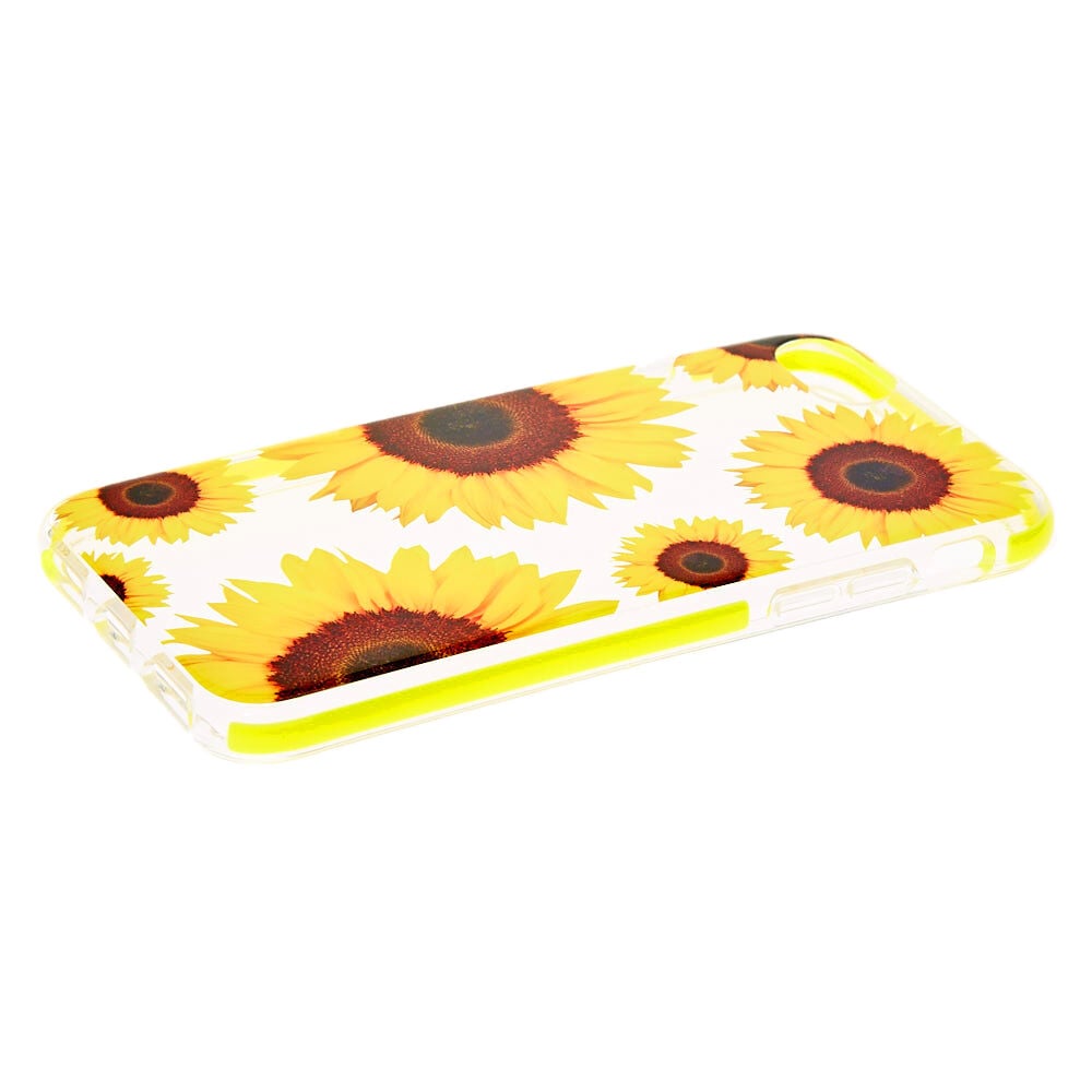 Sunflower Clear Protective Phone Case - Fits iPhone 6/7/8/SE,
