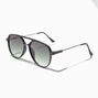 Matte Black Aviator Sunglasses,
