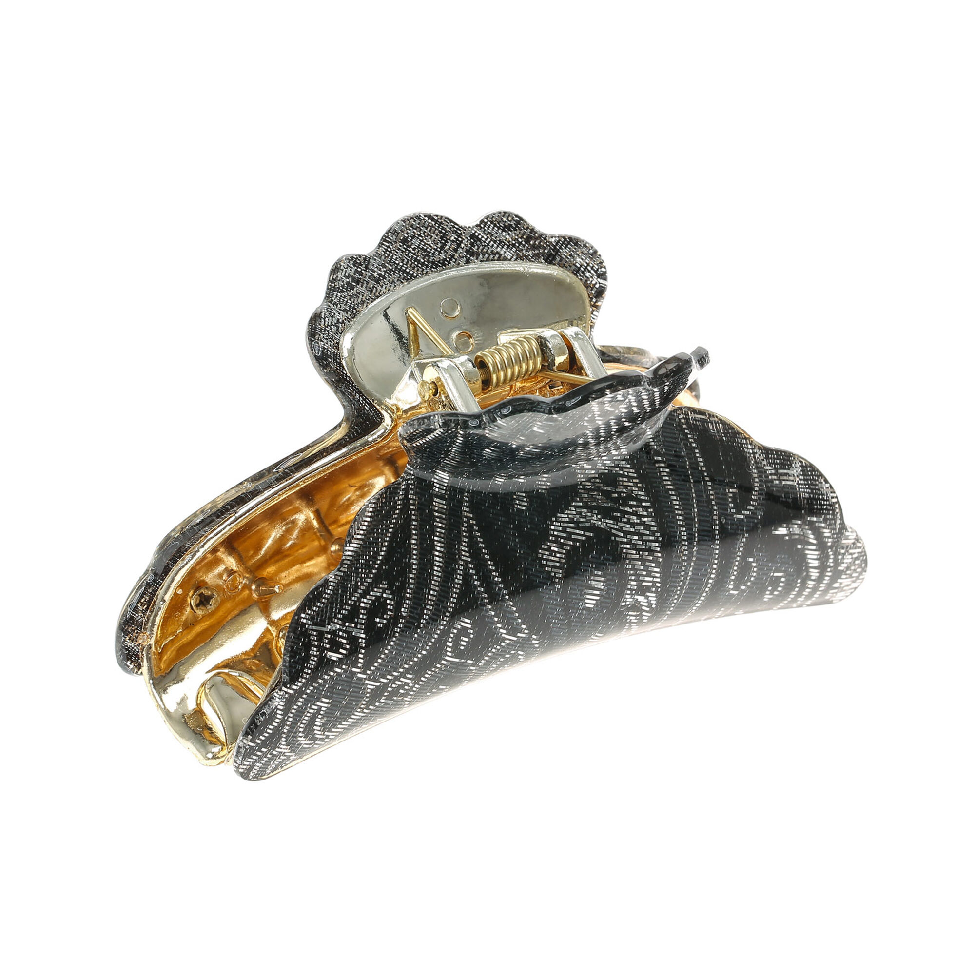 Black Silver Hair Claw Claires