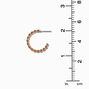 Gold-tone Textured Huggie Hoops - 6 Pack,