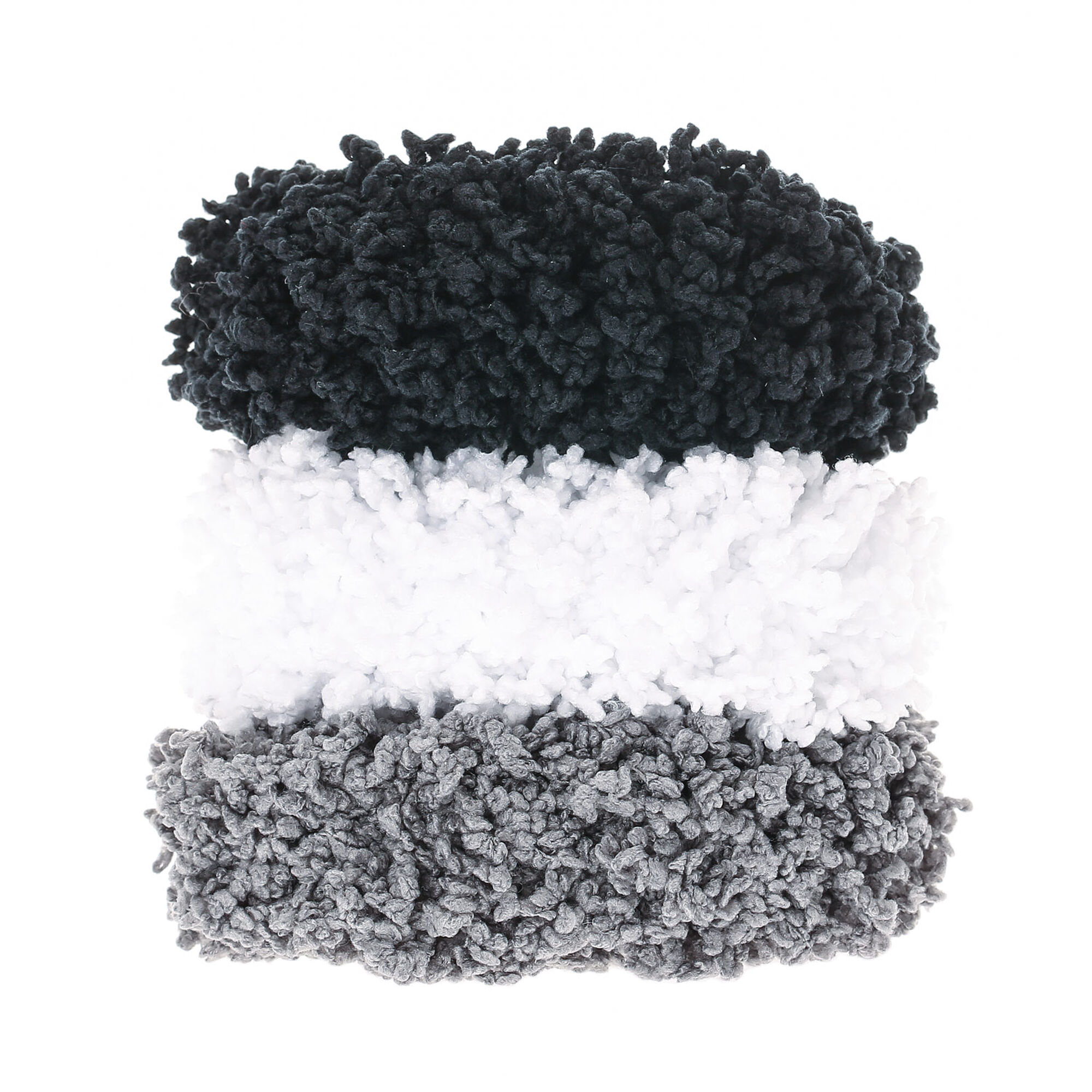 View Claires Small Neutral Fuzzy Hair Scrunchies 3 Pack information