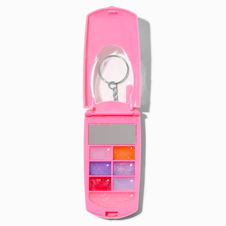 Initial Bling Flip Phone Lip Gloss Set - K,