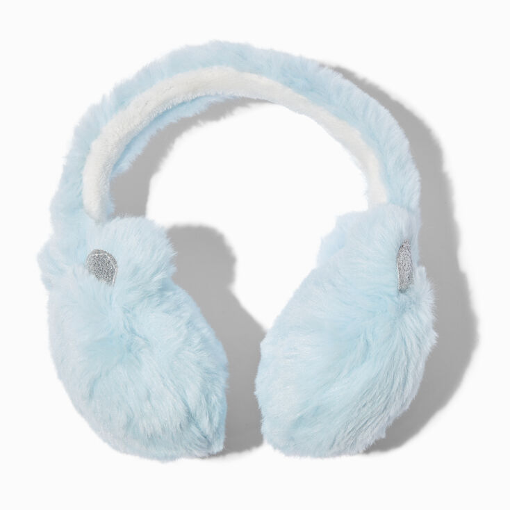 Claire&#39;s Club Blue Bear Ear Muffs,
