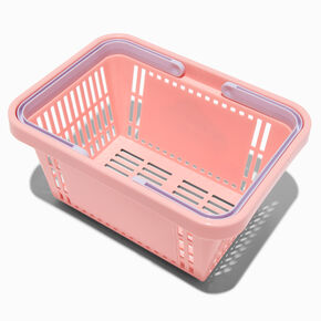 Panier de shopping rose,