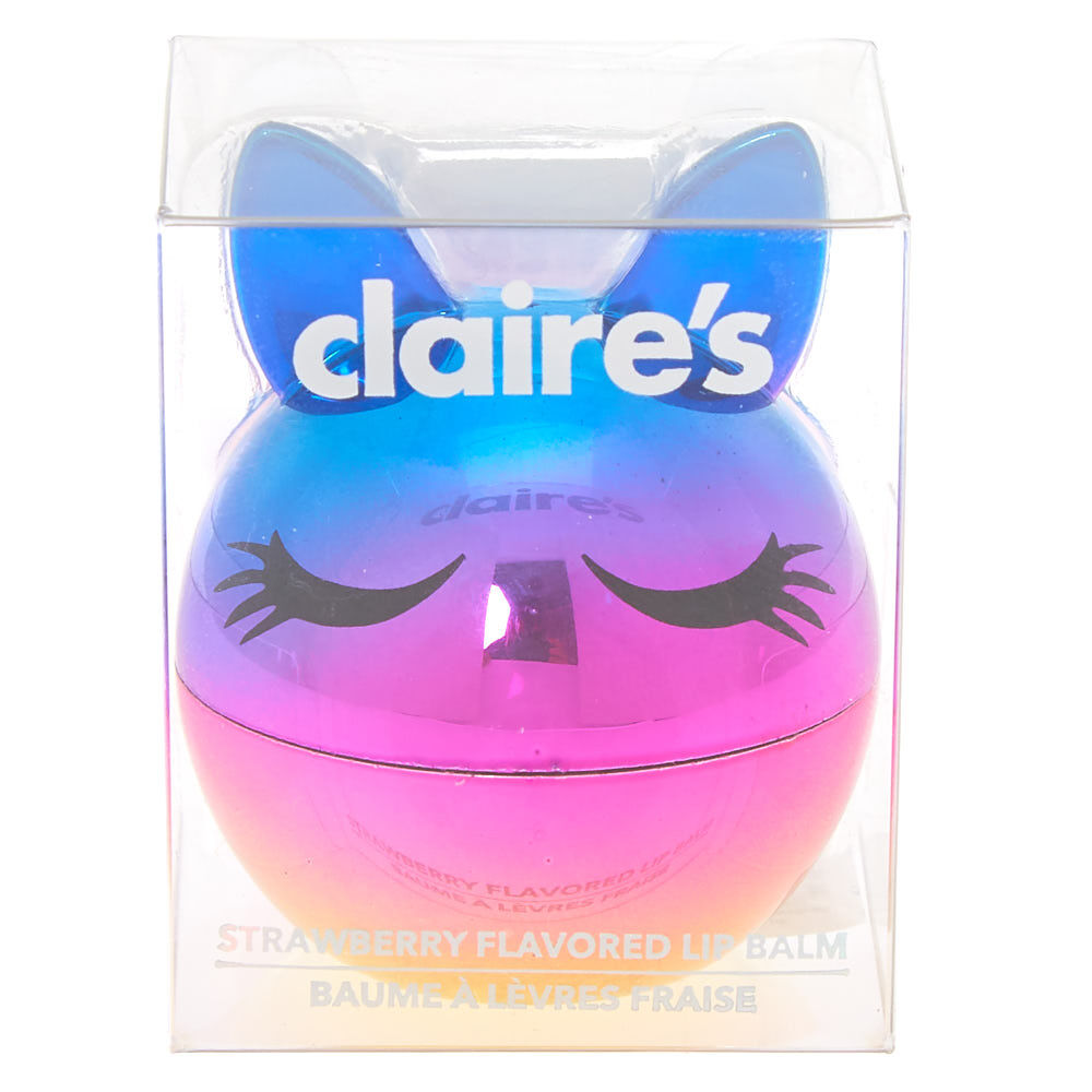 Rainbow Holographic Bunny Lip Balm - Strawberry,