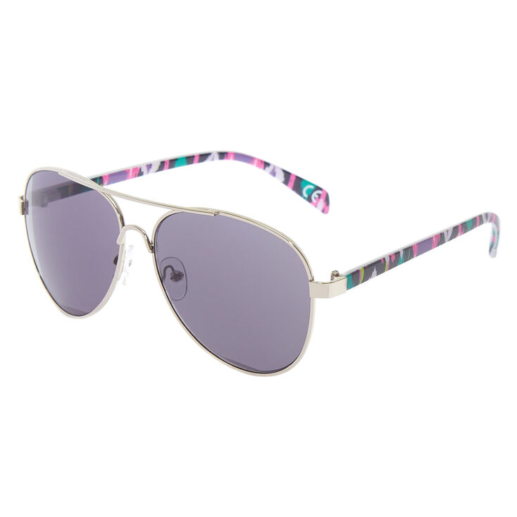 Purple Aztec Aviator Sunglasses Claire S Us