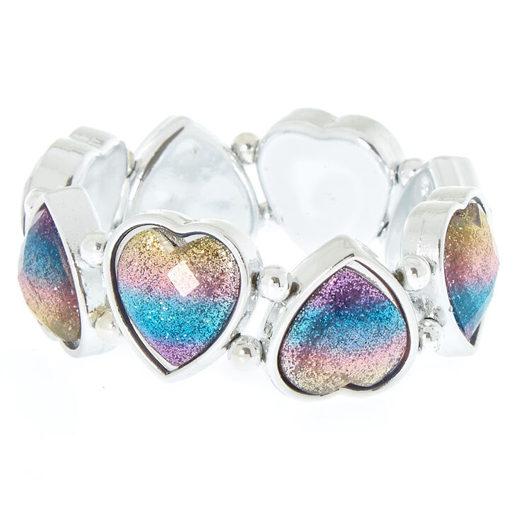 Claire's Club Rainbow Heart Bracelet