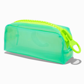 Mint Neon Colorblock Pencil Case,