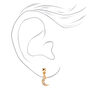 Gold Dangly Celestial Stud Earrings - 3 Pack,