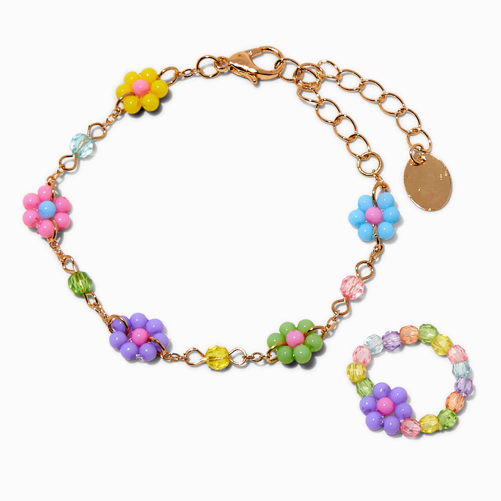 Claire's Club Bloom Flower Jewellery Set - 3 Pack,
