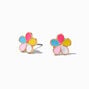 Rainbow Daisy Stud Earrings,