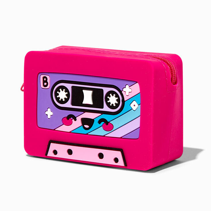 Pink Cassette Jelly Coin Purse,