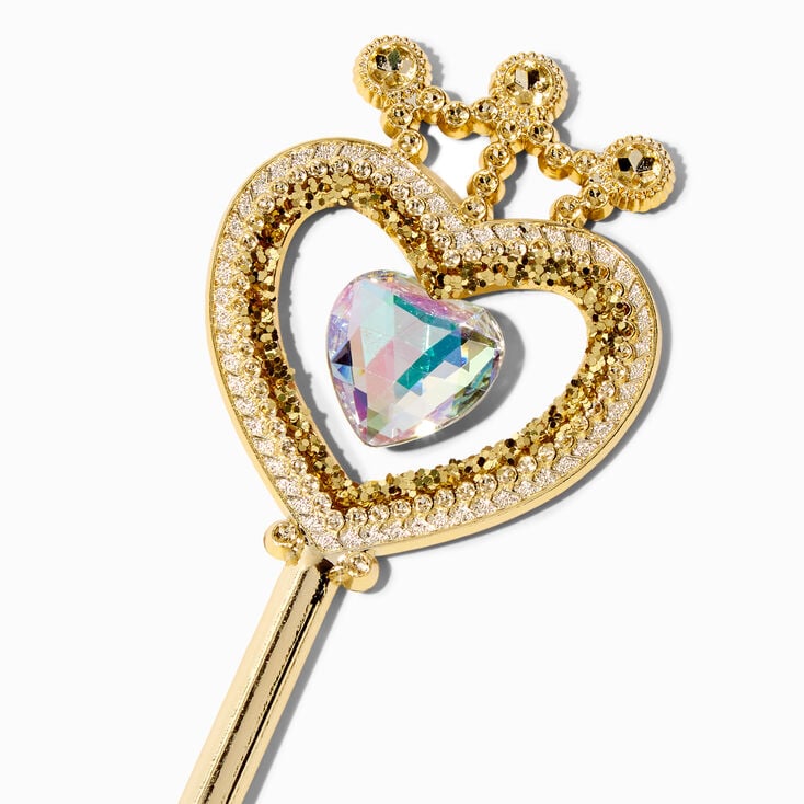 Claire&#39;s Club AB Dangle Heart Gold Wand,