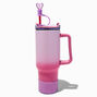 Pink Boot &amp; Heart Straw Cover Water Bottle Set - 2 Pack,