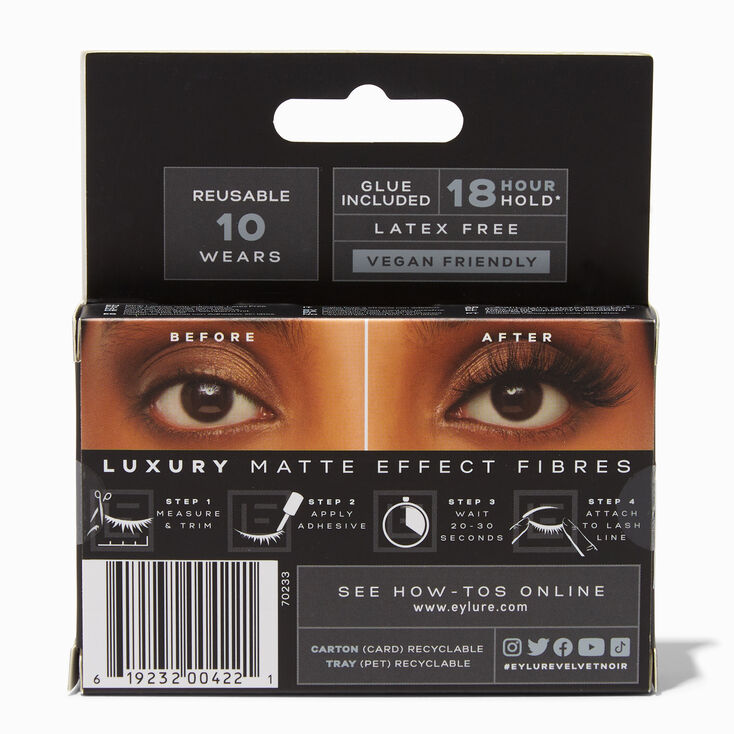 Eylure Luxe Velvet Noir Matte Black Fibres - After Dark,