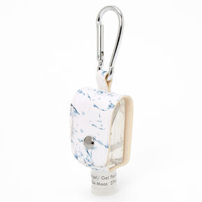 White Marble Holder with Anti-Bacterial Hand Sanitizer,