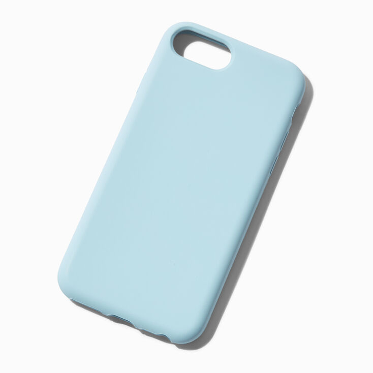 Coque de portable en silicone bleu ciel unie - Compatible avec iPhone&reg;&nbsp;6/7/8/SE,