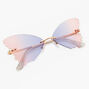 Gold Purple &amp; Pink Ombre Butterfly Sunglasses,