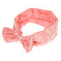 Claire&#39;s Club Velvet Tie Headwrap - Pink,