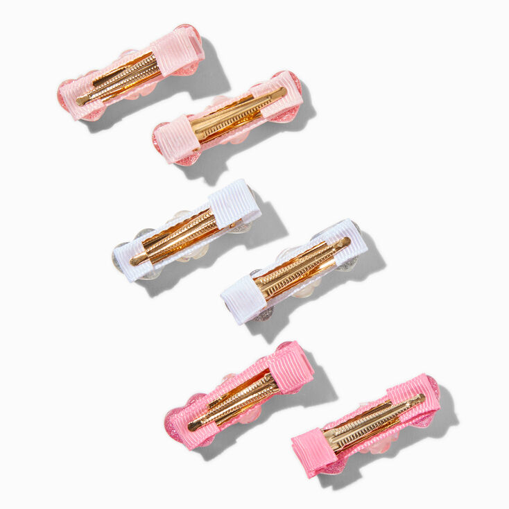 Claire&#39;s Club Rose Heart Hair Clips - 6 Pack,