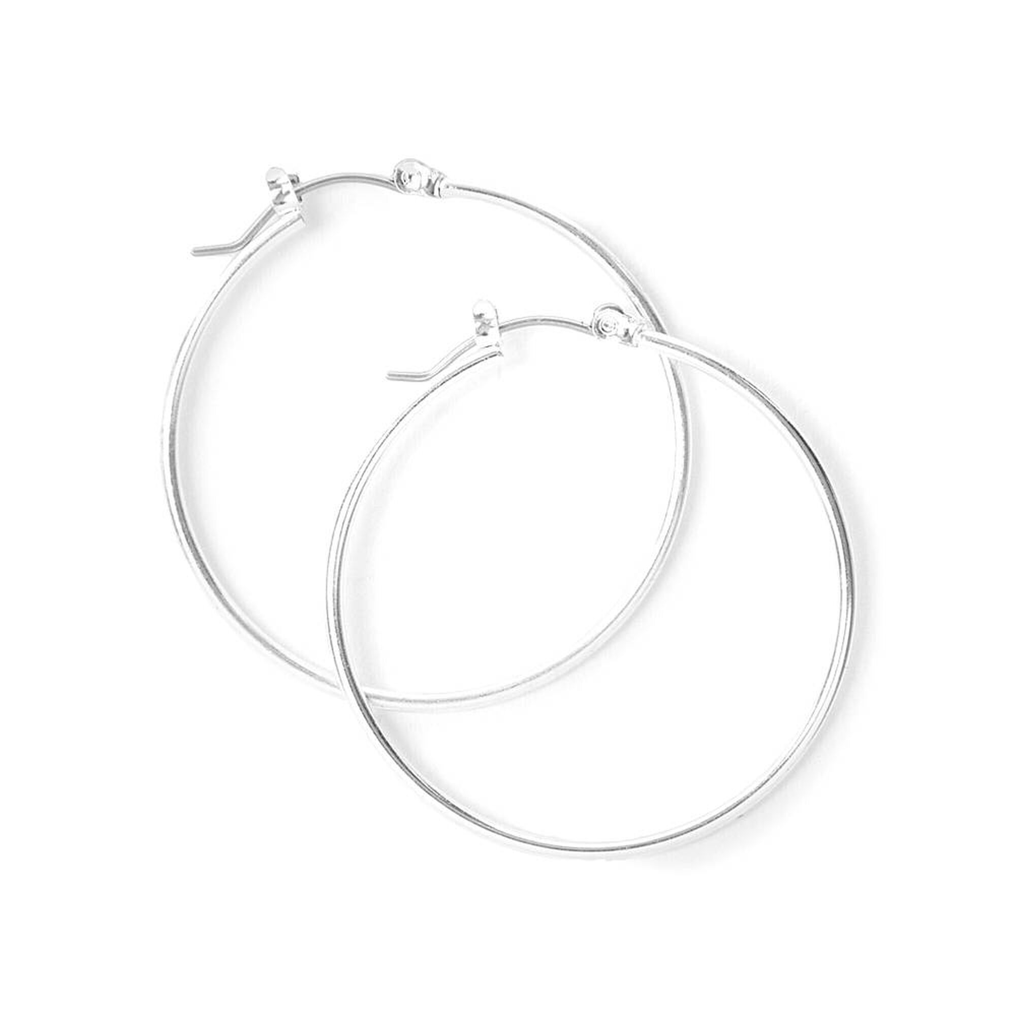 Claire's silver clearance hoop earrings