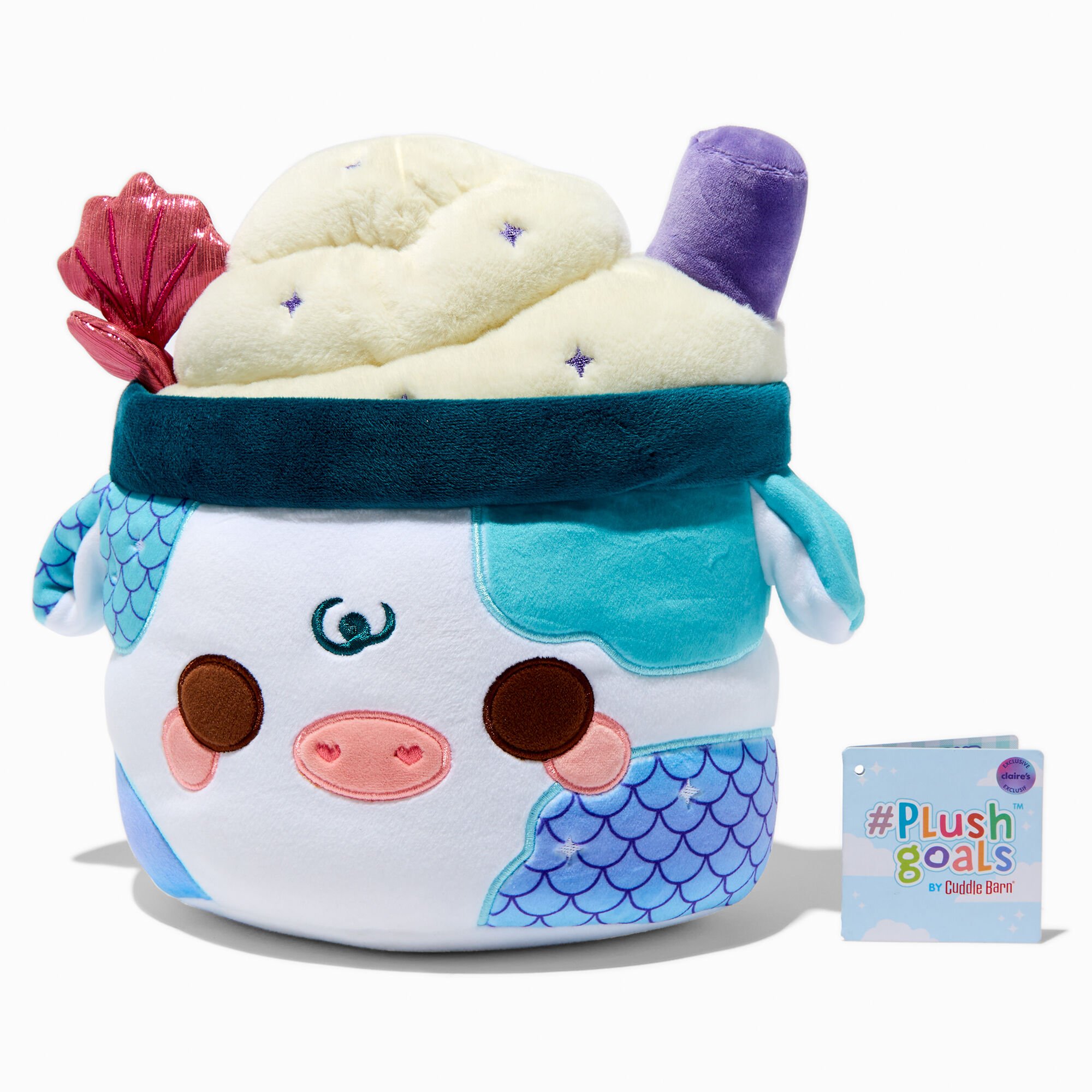 #Plush Goals by Cuddle Barn® 11'' Mermaid Mooshake Plush Toy,