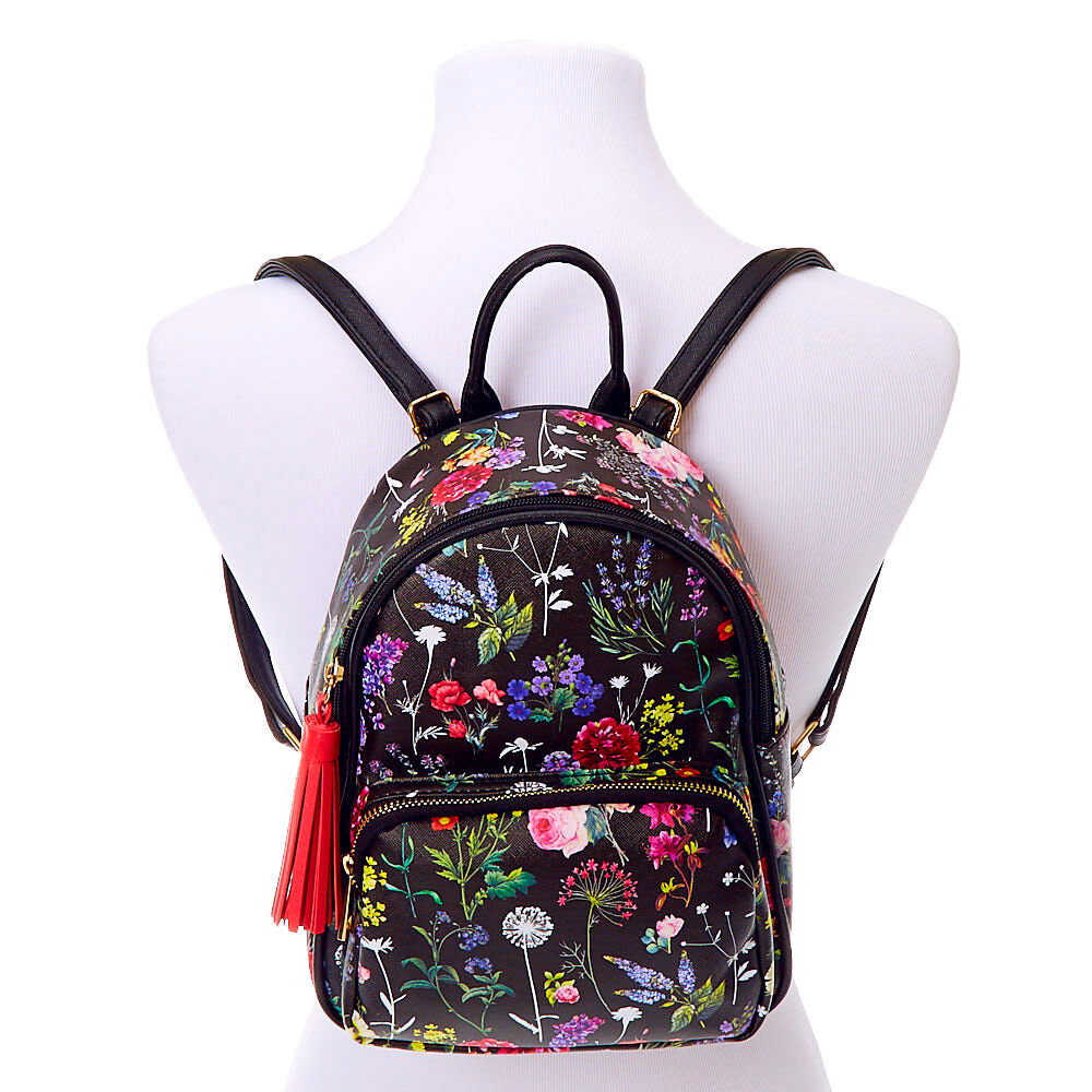 small floral backpack