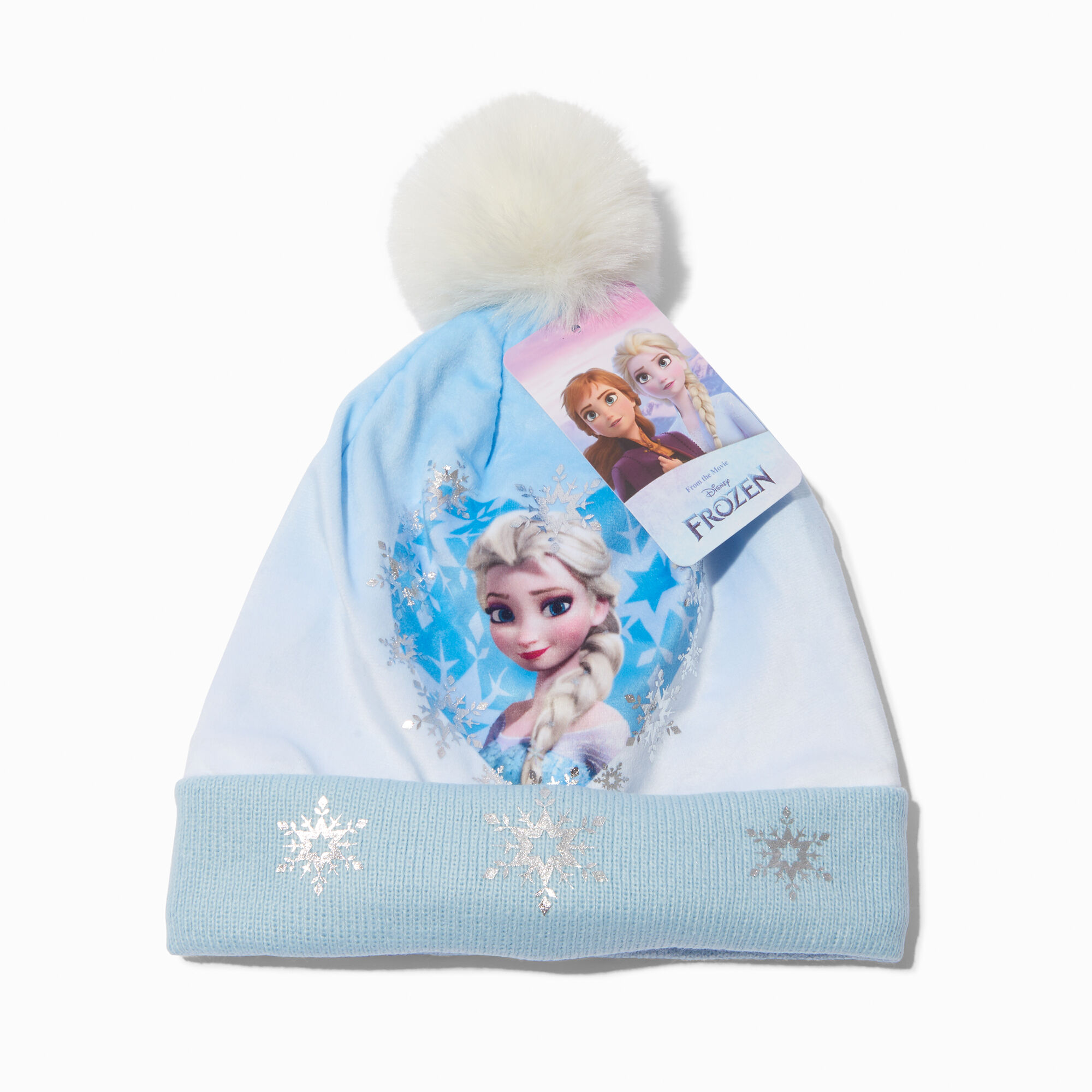 View Claires Disney Frozen Elsa Snowflake Beanie information