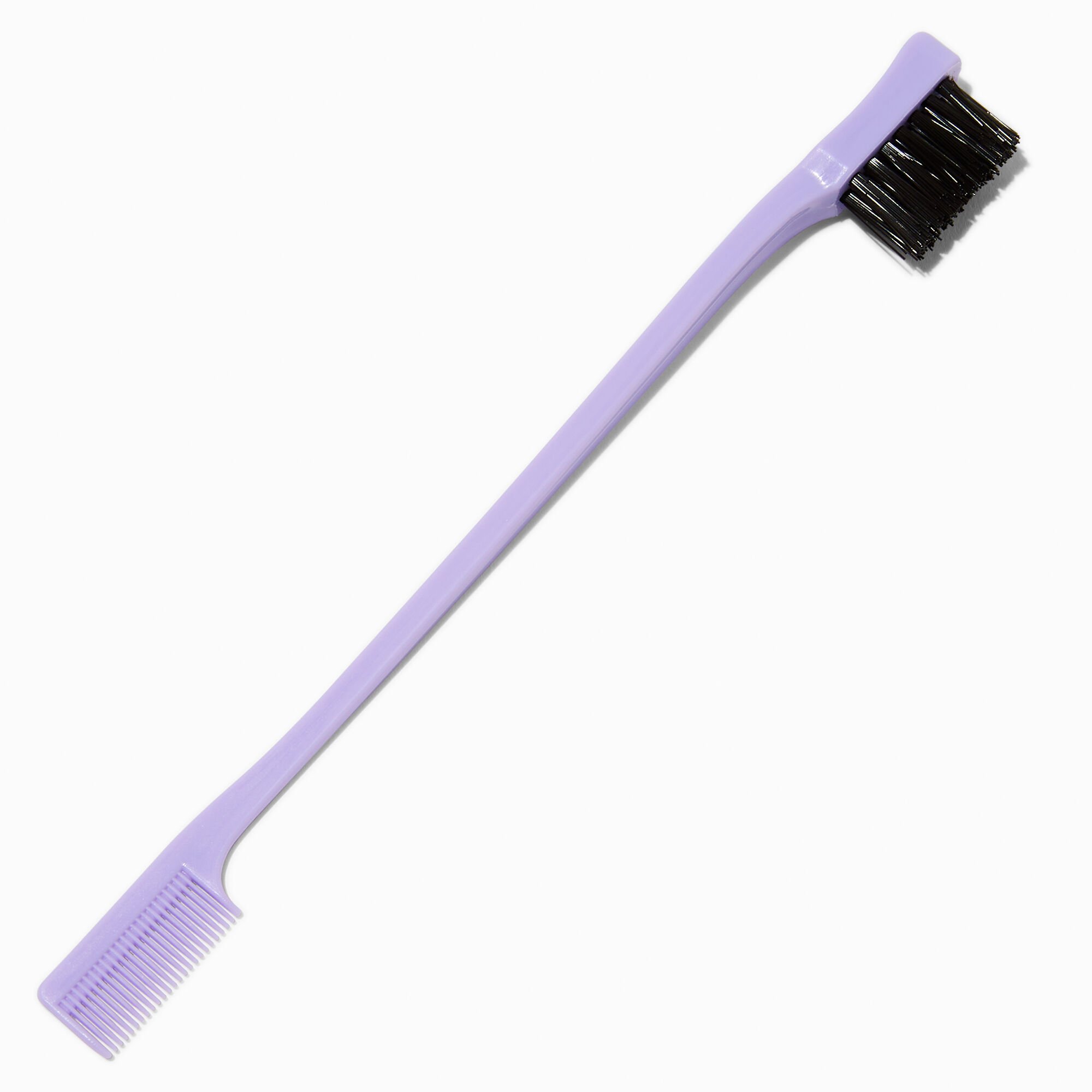 Purple Dual-Ended Edge & Smoothing Hair Brush,