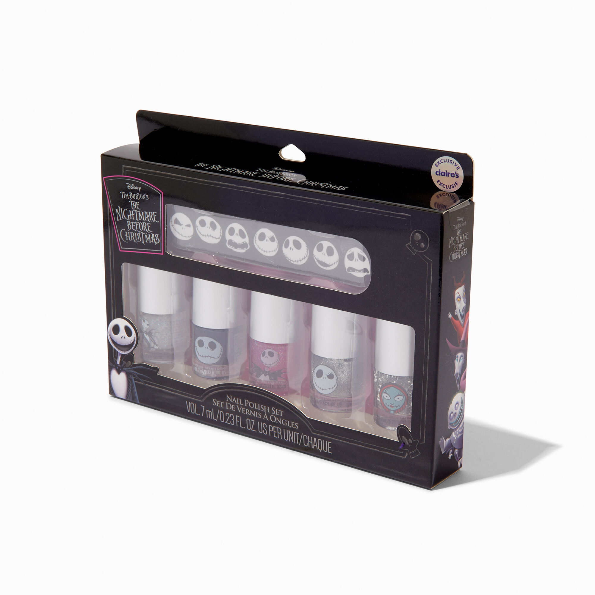 The Nightmare Before Christmas™ Claire's Exclusive Nail Polish Set - 6 Pack,