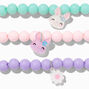 Claire&#39;s Club Matte Bunny &amp; Daisy Beaded Stretch Bracelets - 3 Pack,