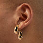 Gold-tone Bean &amp; Ball Front &amp; Back Stud Earrings ,