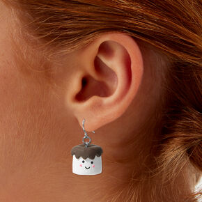 Chocolate Marshmallow 1&quot; Drop Earrings,