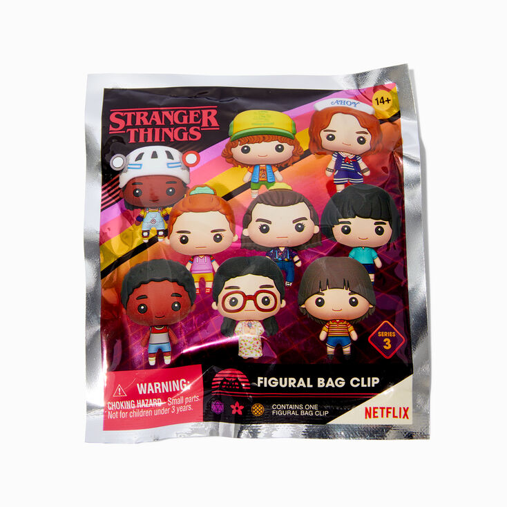 Pochette surprise clip de d&eacute;coration pour sac avec figurine Stranger Things&trade; s&eacute;rie&nbsp;3 - Les mod&egrave;les peuvent varier,