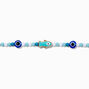 Blue Beaded Fish Choker Necklace,