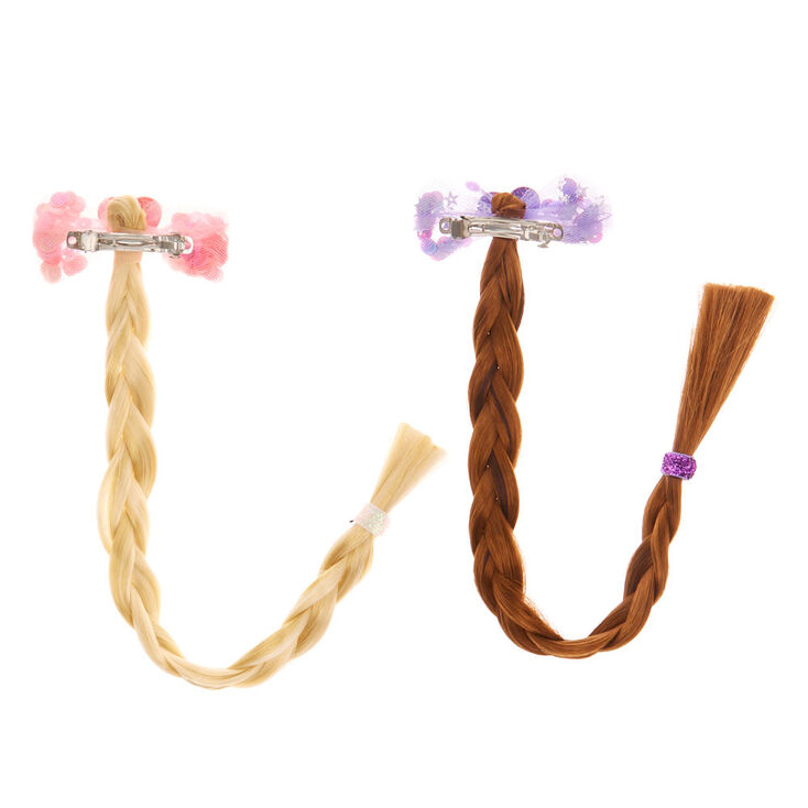 &copy;Disney Princess Fake Hair &amp; Sequin Bow Hair &ndash; 2 Pack,