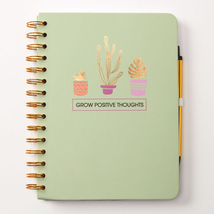 Claire's Journal intime « Grow Positive Thoughts » - Vert