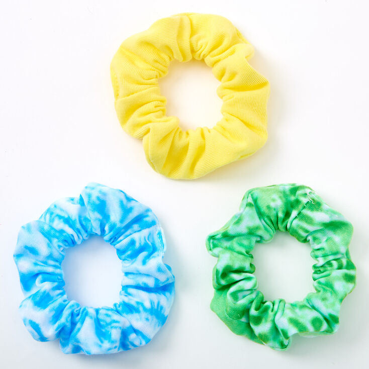 Claire&#39;s Club Small Bright Tie Dye Hair Scrunchies - 3 Pack,