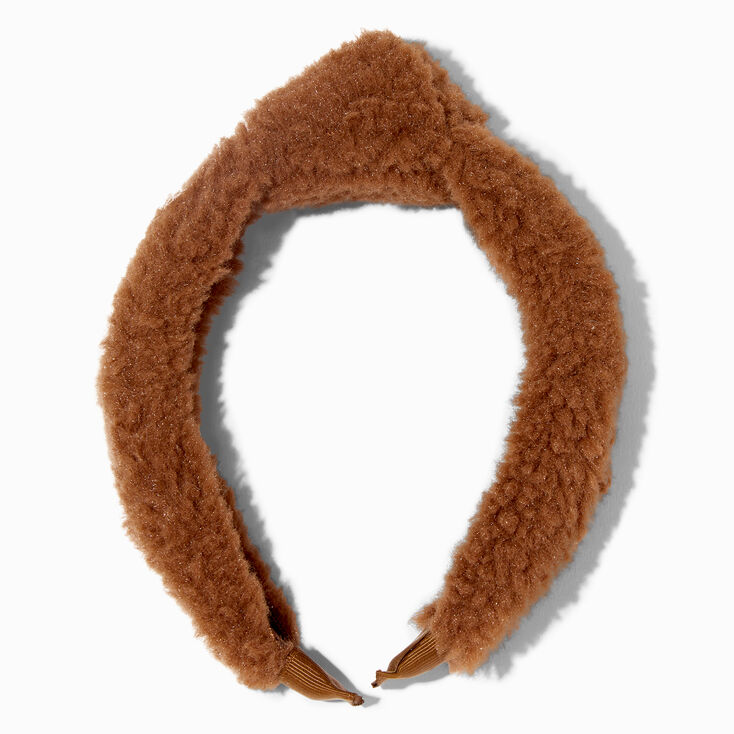 Claire&#39;s Club Sherpa Knooted Headband,